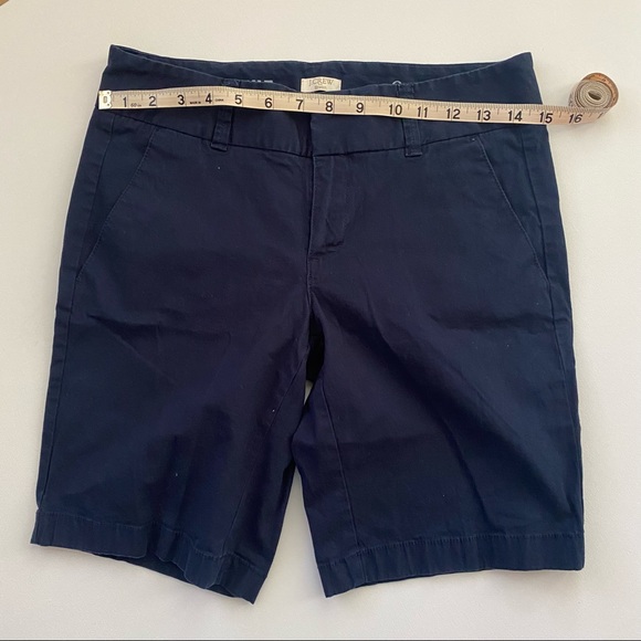 J Crew Frankie Chino Bermuda Shorts in Navy Blue - Picture 8 of 10